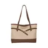 Bolsa Tote Casual de Gran Capacidad para Mujer 2026 Nuevo Color Sólido Bloque de Color Bolso de Hombro Único Nicho Trabajo Viaje Diario Bolso de Axila