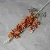 Delphinium Artificial de 2 Ramas con Acabado Afelpado, Delphinium Grande, Jacinto, Decoración para el Hogar, Accesorios para Fotografía de Bodas, Flores Artificiales al por Mayor