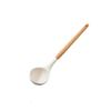 Leite Branco Cabo de Madeira Silicone Conjunto de utensílios de cozinha 10 peças conjunto de utensílios de cozinha Panela antiaderente Pá Colher conjunto de cozinha
