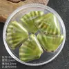 Cuentas Sueltas de Cerámica con Borde de Abanico Retro de Colores Paquete de Materiales Caseros para Estudiantes Cuentas de Concha con Agujero Grande Accesorios para Collares de Mano