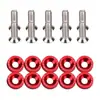 Arandelas de refuerzo para parachoques delantero y trasero de coche JDM, tornillos M6 para contorno de guardabarros, arandelas de parachoques de colores para modificación de coche