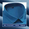 Camisa de vestir de alta gama para hombre, nítida y elegante, fibra de bambú, con cuello, manga larga, top casual simple para primavera y otoño