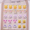 Decoraciones para uñas estilo caricatura japonesa de Winnie the Pooh, pequeños accesorios de resina, aretes DIY, lindos accesorios 3D para uñas vestibles