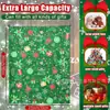 Bolsas de Regalo Grandes de Navidad con Cordón, Bolsas de Algodón con Cordón al por Mayor, Bolsas de Regalo de Papá Noel, Bolsas de Navidad de Poliéster-Algodón con Cordón