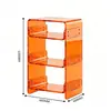 Mesa de noche transparente acrílica personalizada, gabinete de almacenamiento de acrílico para sofá del hogar, estante de acrílico para mesita de noche de dormitorio