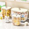 Latas de armazenamento de brinquedos, blocos de construção de plástico transparentes para crianças, jarra de armazenamento, caixa de armazenamento, acabamento, jarra selada, balde de arroz