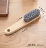 Mango de madera maciza cepillo para zapatos específico para zapatos tabla cepillo cerdas suaves sin daño cepillo de limpieza a la antigua lavandería lavar cepillo para zapatos lavar ropa duradero