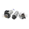 Conector Nanaboshi Siete Estrellas Conector Metálico Científico Base de Enchufe de Aviación Ncs-302Pmrf 3 Núcleos 46 Agujeros