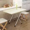 Mesa de jantar pequena para casa mesa de jantar dormitório estudo mesa pequena simples mesa dobrável portátil para venda na rua comer atacado