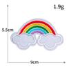 Serie de Nubes Arcoíris Pegatinas de Tela Bordada Transfronterizas Nuevas Parche Bordado para Computadora Zapatos Bolsos Ropa DIY Etiquetado