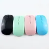 Mouse Óptico Fino 2.4g Transfronteiriço de Fábrica Adequado para Desktop Apple Sem Fio Atacado Mouse Ergonômico