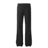 Marca de Moda Estilo Americano Vibe Simples Preto cleanfit Sensação de Caimento Forma Reta Calças Casuais Retas Calças de Chão