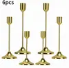 Suporte de Vela Metálico Estilo Europeu Minimalista em Formato de Bala Props para Decoração de Casa Hotel Casamento Suporte de Vela Velas Ornaments