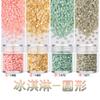 2mm redondo pequeno disco contas de unhas lantejoulas matte candy color unhas jóias fluxo cânhamo cola enchimento