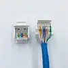 Panel Módulo de Toma de Red Gigabit Categoría 6 para Computadora, Módulo de Red de Información Cat6e Sin Cables