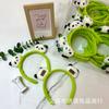 Lindos Accesorios para el Cabello Serie Panda de Dibujos Animados Otoño e Invierno Nuevo Muñeco de Peluche Pinza para Flequillo Cuerda para el Cabello Aro para el Cabello Pinza de Agarre