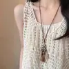 ¡¡¡Súper lindo!!! Collar Colgante Perro Globo M&M Rojo para Mujer, Nuevo Accesorio de Cadena para Suéter de Alta Gama Otoño e Invierno 2025