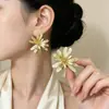 Brincos de Borla Longa Cachoeira Rabo de Peixe de Novo Estilo, Design de Flor da Moda Incrustado com Diamantes, Design Único e Exagerado, Brincos Elegantes