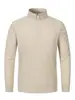 Sudadera de hombre con media cremallera, nueva para otoño e invierno, de importación, manga larga holgada, chaqueta casual elegante, jersey con media cremallera