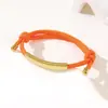Al por mayor al contado transfronterizo Pulsera de doble cordón multicolor Acero inoxidable Color de impresión y grabado Ajustable Atrás Pulsera de doble cordón