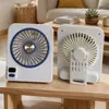 Ventilador de Escritorio Digital Ajustable de Ángulo Moda Simple Ajuste de Cinco Velocidades Bajo Ruido Carga USB Ventilador Venta al por Mayor