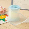 Fita de Ráfia com Cauda de Peixe de 4cm com Bordas Onduladas em Cor Contrastante, Fita para Buquê de Flores, Fita de Cetim, Embalagem, Material para Laço Artesanal