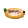 Nueva Cama para Gato Banana Cama para Perro Otoño Invierno Cálido Sofá Cama para Gato Nido para Dormir Mascota Invierno Esterilla para Dormir Gato Cama para Perro Pequeño