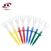 Venta Directa del Fabricante Fuli Sports Pines de Bola de Color Limitado Pines de Bola de Plástico de Dos Colores Pines de Bola de Plástico de Doble Capa para Golf