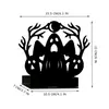 Nuevo Halloween transfronterizo metal forjado hierro forjado decoración del hogar portavelas lámpara de vela hogar adorno creativo