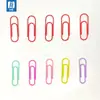 La fábrica vende clips de papel de colores recubiertos, herramientas grandes para guardar libros, clips de papel plateados, marcapáginas de papelería de oficina