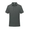 Camisas Polo Transfronteiriças com Impressão de Logotipo Personalizado para Uniformes Corporativos de Trabalho, Deslocamento para o Trabalho, Manga Curta com Gola Polo