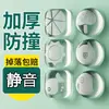Pegatinas de Silicona Anticolisión para Manijas de Puerta, Amortiguador Elástico Anticolisión para Puertas de Refrigerador y Gabinetes Domésticos, Pegatinas de Pared Anticolisión