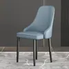Cadeira de jantar minimalista italiana cadeira simples moderna cadeira com encosto de luxo leve banqueta para apartamento pequeno casa hotel restaurante metal