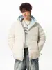 Chaqueta de Algodón Ligera con Capucha Dopamina para Hombre y Mujer Chaqueta de Invierno Acolchada con Puños y Cintura Acanalados Ropa de Abrigo para Parejas