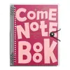 Cuaderno de Hojas Sueltas Retro Estilo Americano, Cuaderno Desmontable para Estudiantes de Secundaria, Engrosado para Preparación de Exámenes, Cuaderno de Tapa de Gran Capacidad