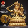 Vila Tibetana Bronze Dourado 'Bodhisattva Manjushri' Uso Interno Doméstico Cor Pérola Incrustada 'Manjushri' Estátua de Buda de Bronze Ornamento