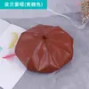 Boina à Venda Outono e Inverno Estilo Coreano Chapéu de Pintor Boina de Couro Boina Feminina Chapéu Abóbora Versátil Top Plano Adulto
