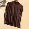 [Seleção] Camiseta Básica de Gola Alta Meia-Alta Derong para Homens, Camada Interna de Veludo Dupla Face, Camiseta de Manga Longa, Roupa Íntima Térmica Tendência