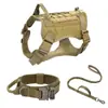 Arneses Tácticos para Perros Transfronterizos Cuidadosamente Seleccionados, Collares Tácticos para Perros Grandes, Arneses Tácticos para Perros Grandes, Correas para Perros, Collares para Perros