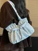 Nova bolsa tote de bolinhas Yuezhi 2026 outono inicial, grande capacidade, versátil, de mão, bolsa de ombro, bolsa de trabalho moderna e popular