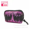 Bolsa de Cosméticos Manual con Lentejuelas Personalizada de Fábrica Bolsa Creativa de Mano con Forma de Torre de Hierro Bolsa de Mano Semicircular para Maquillaje y Cena