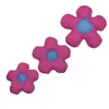 Moda Accesorios de flor de algodón tridimensionales Nuevo estilo ins Flor de corazón rosa azul Accesorios para ropa sombrero calcetines de moda