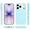 Adecuado para funda de teléfono de lunares para iPhone 17, funda suave de cobertura total IMD de lunares para Samsung S24, Apple 15 Pro