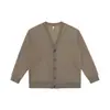 Sudadera cárdigan para hombre, nueva colección otoño 2026, chaqueta pesada de cuello en V con botones, chaqueta de moda estilo americano, algodón