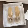 Chinelos Fogos de Artifício com Strass para Mulheres, Moda de Verão, Suave e Elegante, Solado Plataforma, Chinelos Cuña Antiderrapantes para Praia