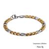 Novo Estilo Hip-Hop Aço Titânio 3:1 Pulseira de Corrente Nk para Homens e Mulheres, Aço Inoxidável Simples Moda Joia de Mão Atacado