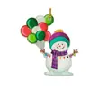 Enfeites de Natal Transfronteiriços Novos Boneco de Neve Balão Chaveiro de Carro Acrílico Pingente Enfeites de Árvore de Natal