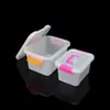 Caja de almacenamiento de plástico para escritorio, transparente y gruesa, para coche, juguetes, aperitivos