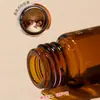 Botella de Vidrio Oscuro con Gotero Esencia Aceite Esencial Embotellado Botella Dotteri Mezcla Botella Vacía Portátil para Viaje Botella de Cuentas