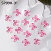 Accesorios para uñas de lazo de hielo a través del clavo del arco nuevo decoración de uñas de lazo de cinta de color tridimensional usando accesorios para uñas
